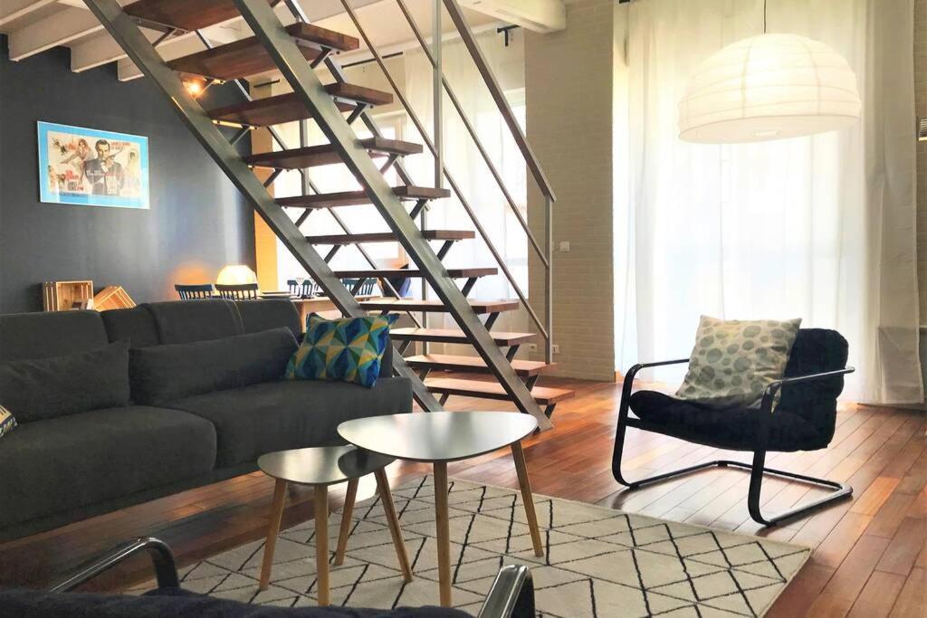 Loft Hyper Centre Reims 6 Pers Avec Parking Apartment Ngoại thất bức ảnh